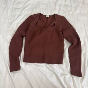 Elegant Brown Women's Sweater